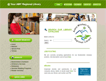 Tablet Screenshot of amyregionallibrary.org
